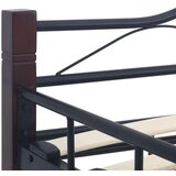  Za krevet crni metalni 160 x 200 cm | shoptok.hr