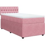  Box spring krevet s madracem ružičasti 90x200 cm baršunasti | shoptok.hr