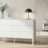 Bessagi Home Široka Komoda Amber, Bela | Shoptok.si