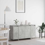  Kreveta Betonski sivi 135 x 41 x 75 cm Konstruirano drvo | shoptok.hr