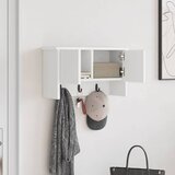  Vješalica za kapute na zidu s policom Bijelo 50 x 20 x 30 cm | shoptok.hr