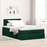  Otomanski krevet s madraca tamnozeleni 120x190 cm baršunasti | shoptok.hr