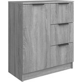  Komoda 2 kosa siva sonoma 60x30x70 cm konstruiran les, (20654368) | Shoptok.si