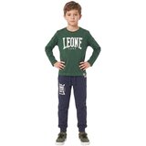 Leone 1947 Hlače Boy Big Logo Modra Cene