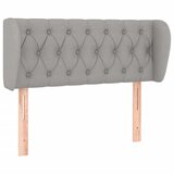 Maison Chic Vzglavna omarica - Nočna omarica - Posteljna omarica z ušesi svetlo sivo 93x23x78/88 cm blago, (21710056) | Shoptok.si