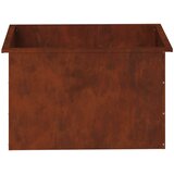  Vrtna posuda za sadnju s LED svjetlom Rđa 50 x 80 x 48 cm Slike