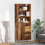  Kuhinjski ormarić s ladicama 2 pcs Staro drvo Inženjerska drva i staklo | shoptok.hr