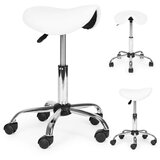 Modern Home Rotirajuća stolica u obliku sedla, kozmetilka i medicinska. podesiva, bela - | ePonuda.com