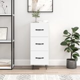 vidaXL Komoda bijela 34 5 x 34 x 90 cm od konstruiranog drva | shoptok.hr