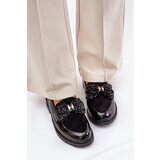 S. BARSKI Lacquered Women's Moccasins With Bow S.Barski | Shoptok.si