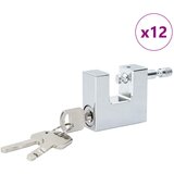 vidaXL Žabica 12 pcs srebrna 4,2 x 1,9 x 4 cm elezo, (5000151979) | Shoptok.si