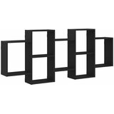 Zidna polica crni hrast 159x18x65 cm inženjerski drvo | shoptok.hr