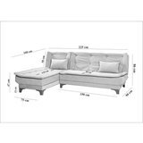 Atelier Del Sofa ugaona garnitura kelebek corner left rock