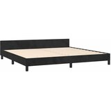  Okvir za krevet bez madraca crni 200x200 cm baršunasti | shoptok.hr