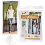 Chomik Magnetna zavesa protiv insekata za vrata 80/90/100 × 210/220 cm, bela u