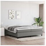  Za krevet s oprugama tamnosivi 200x200 cm od tkanine | shoptok.hr