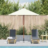  suncobran s drvenim stupom 150 x 200 cm boja pijeska | Eponuda.com