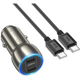 hoco. auto punjač 2x Type C + kabel Type C na Type C PD 40W Z48 sivi Cijene