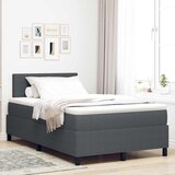  LED Box Spring Krevet Tamno siva i bijela 120 x 190 cm | shoptok.hr