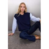 TRENDYOLMILLA ženska košulja Twoaw26Kz00168, tamnoplava Cene