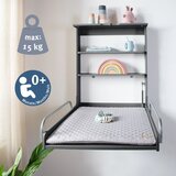 Roba zidni stol za previjanje s podlogom za prematanje Anthracite | shoptok.hr