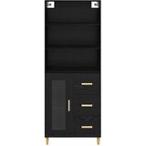  Highboard Crni hrast 69,5 x 32,5 x 180 cm Konstruirano drvo | shoptok.hr