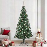 vidaXL Umjetna preddekorirana božićna jelka med 300 LED Zelena 240 cm | Shoptok.si