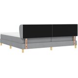  Krevet s opruga kutije Svjetlosiva 200 x 200 cm tkanina | shoptok.hr
