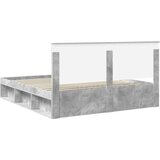  okvir za krevet beton 180 x 200 cm čvrsto borovo drvo | shoptok.hr
