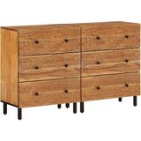  Bočni ormarići 2 kom 60x33x75 cm od masivnog bagremovog drva | shoptok.hr