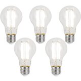 LUUMR Komplet 5 Pametne zatemljive LED žarnice E27 A60 prozorna 7W 806lm 2700-6500K | Shoptok.si