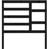  Uzglavlje za krevet crno 96 x 4 x 104 cm od masivne borovine | shoptok.hr