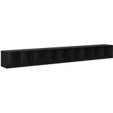  Set TV komoda Zidne 3 pcs Crni hrast 37 x 35 x 107 cm | shoptok.hr