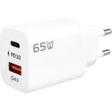 Hišni polnilec, 1 x USB-A, 1 x USB-C, 65W, GaN - GL-65W-AC
