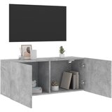  Zidni TV ormarić sivi boja betona 100x30x41 cm | shoptok.hr