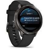 Garmin pametni sat Venu 4 41 mm, sivi s crnim silikonskim remenom | shoptok.hr