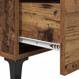  Kreveta Staro drvo 69,5 x 34 x 90 cm Obrađeno drvo i čelik | shoptok.hr