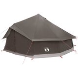 Tipi šator Smeđa siva 600 x 600 x 350 cm Poliester i čelik | shoptok.hr