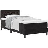 vidaXL Box Spring Krevet s Madracem Crna 100x200 cm Baršun Cijene