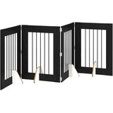  Vrata za pse s postoljem 4 pcs Crni hrast 60 x 80 cm | shoptok.hr