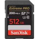 San Disk SDXC 512GB Extreme Pro 200MB/s V30 UHS-I Class10 U3 V30 SDSDXXD-512G-GN4IN | Eponuda.ba