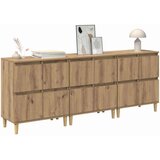  Komode 3 pcs Umjetnički hrast 60 x 35 x 70 cm Konstruirano drvo | shoptok.hr