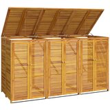  Spremište za 3 kante za smeće 210x89x117cm masivno drvo bagrema | Eponuda.com