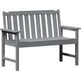  Vrtna klupa Svijetlo siva 120 x 59 x 88 cm HDPE | shoptok.hr