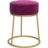 vidaXL Okrogel stolček vijoličen žamet | Shoptok.si