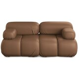 Makamii Smeđa sofa od imitacije kože 190 cm Lokua – Cijene