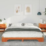  Krevet s daskama Smeđa 180 x 210 cm Masivna borovina | shoptok.hr