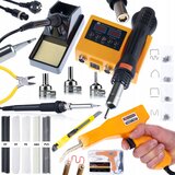 Rosfix KOMPLET SPAJKALNE POSTAJE 2 V 1 (HOT-AIR IN 900M) ORANGE HUSKY OH660+ PLASTIČNA SPENJAČA V KOVČKU + 200 SPONK + PROWELDER KIT MINI (5 VEZAV), (21746573) | Shoptok.si