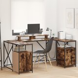 vidaXL Stol s ladicama s pohranom 182 x 101 x 87.5 cm Konstruirano drvo | shoptok.hr