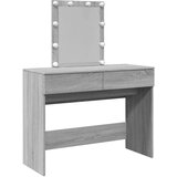 vidaXL Toaletna mizica z ogledalom siva sonoma 100x40x130 cm | Shoptok.si